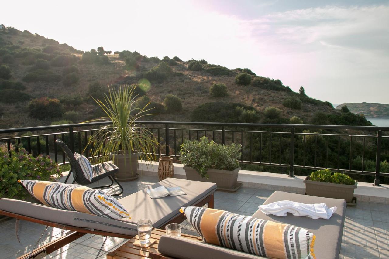 Summer Dream Cottage, 2Br, Beautiful Sea View Mókhlos Exterior foto
